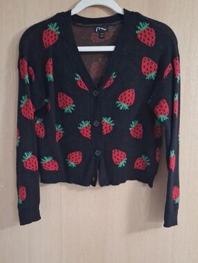Strawberry Sweater Cardigan